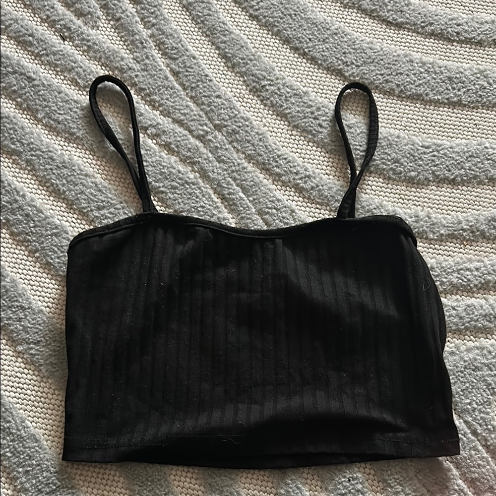 Black Strappy Women's Top